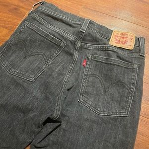 LEVI’S Wedgie Skinny Black Jeans